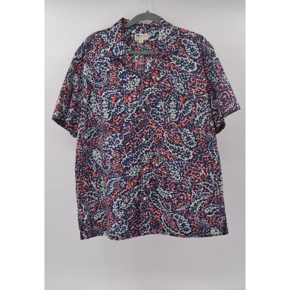 J.Crew Original Sportswear Paisley Shirt Men’s L 100% Cotton Resort